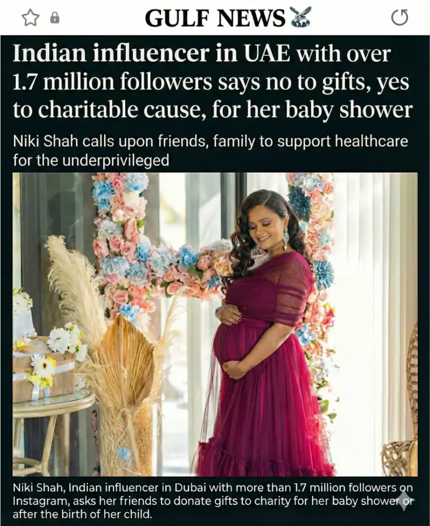 Niki Shah recognized as leading social media influencer in the UAE