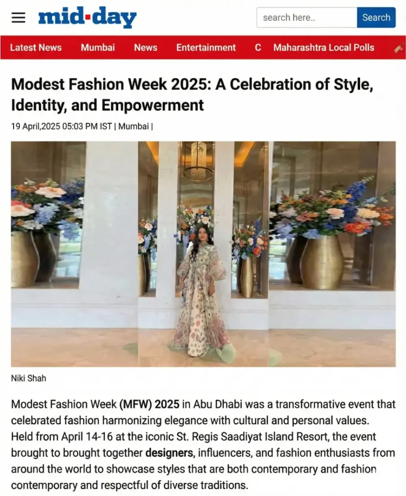 Niki Shah:Modest Fashion Week 2025
